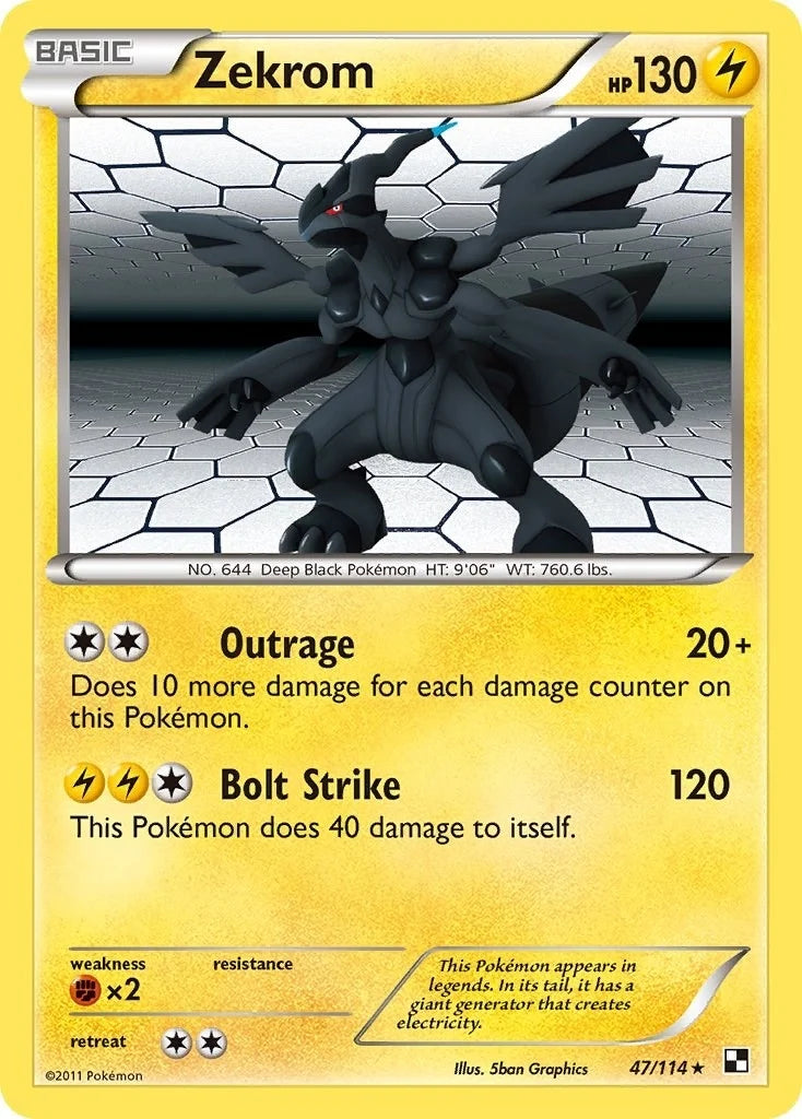 Zekrom (47/114) (Black and White) (BLW)