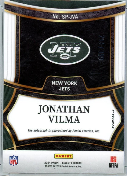 Jonathan Vilma 2024 Panini Select Signatures Silver #'d 214/399