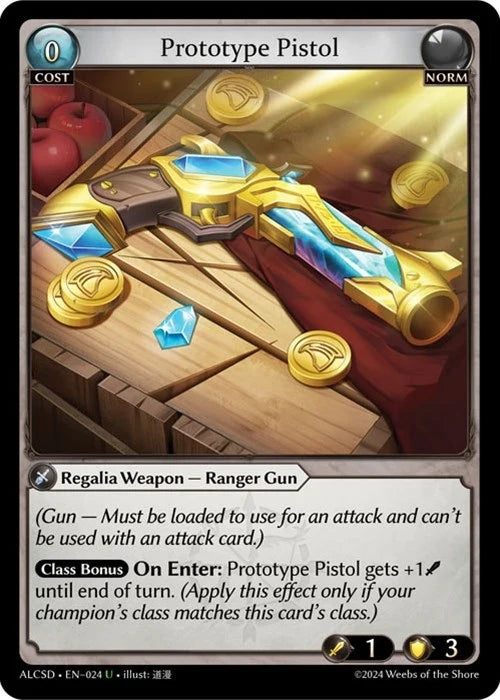 Prototype Pistol (024) (Alchemical Revolution Starter Decks) (ALCSD)