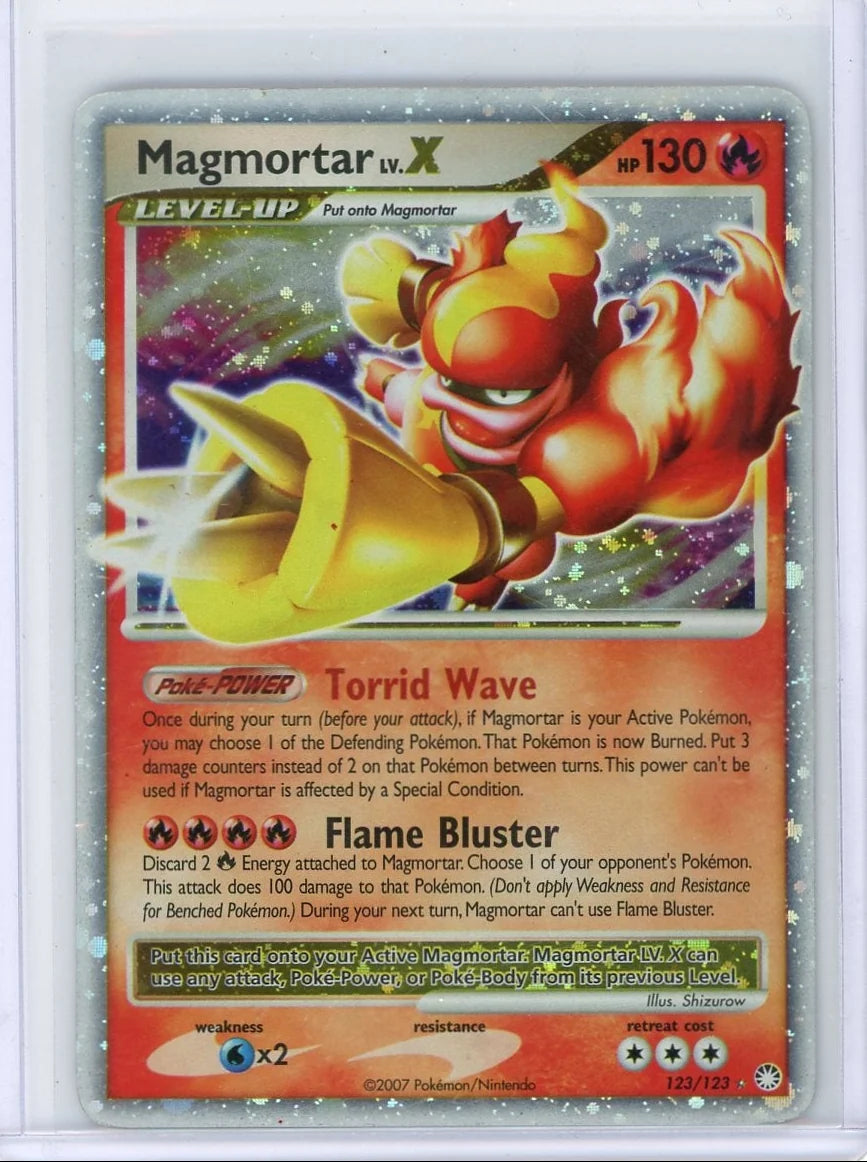 Magmortar Lv.X Pokémon Mysterious Treasures #123/123