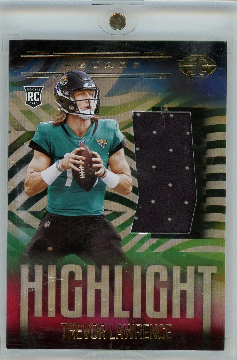 Trevor Lawrence 2021 Panini Illusions Highlight relic rc