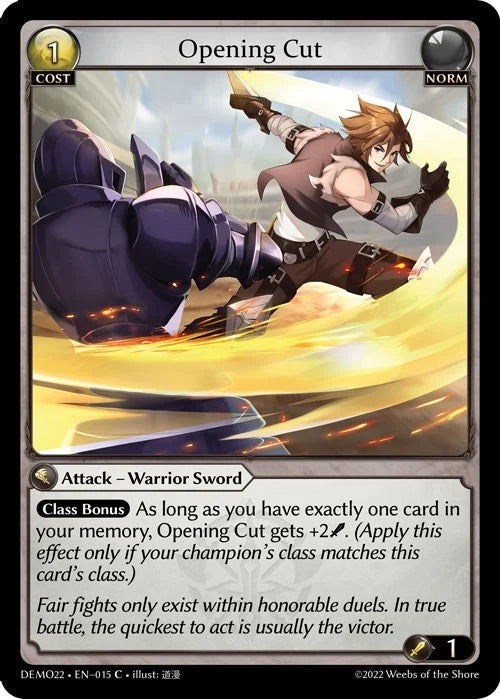 Opening Cut (015) (2022 Demo Deck) (DEMO22)