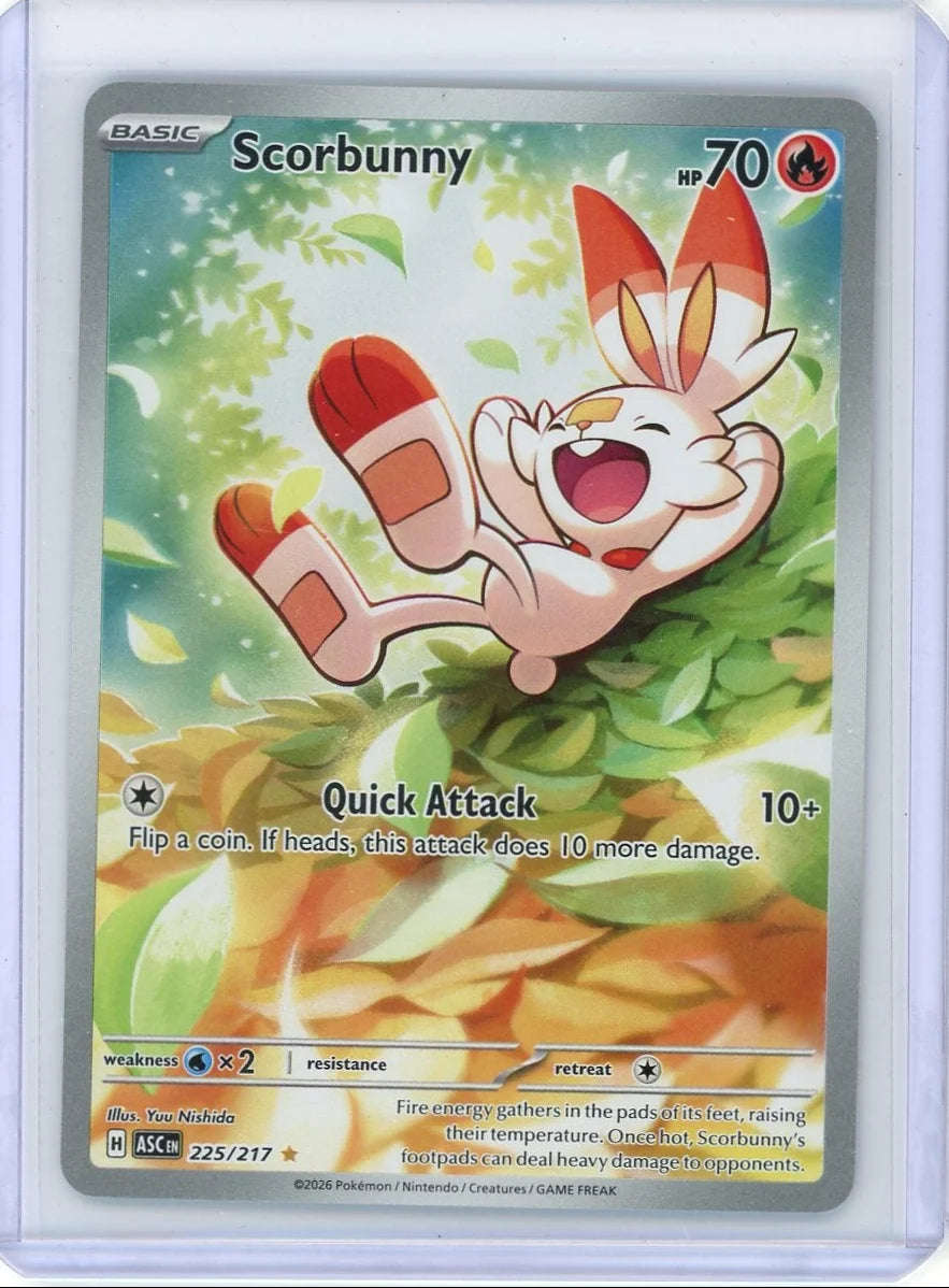 Scorbunny Pokémon Ascended Heroes Illustration Rare #225/217