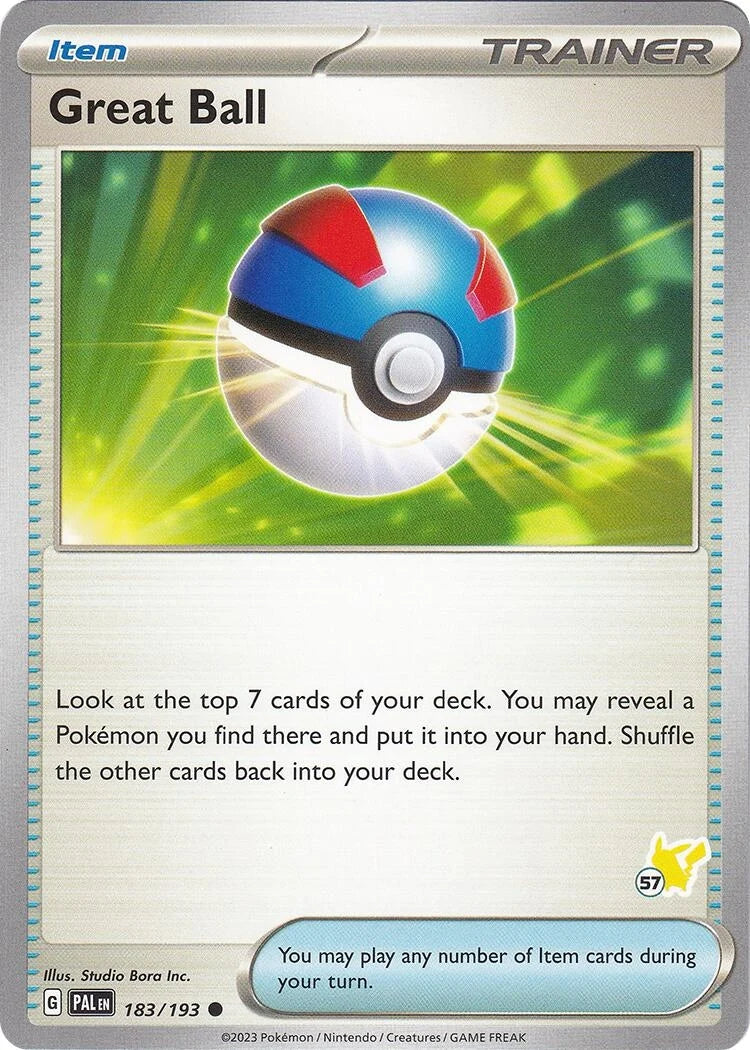 Great Ball - Pikachu 57 (183/193) (Battle Academy 2024) (BA24)