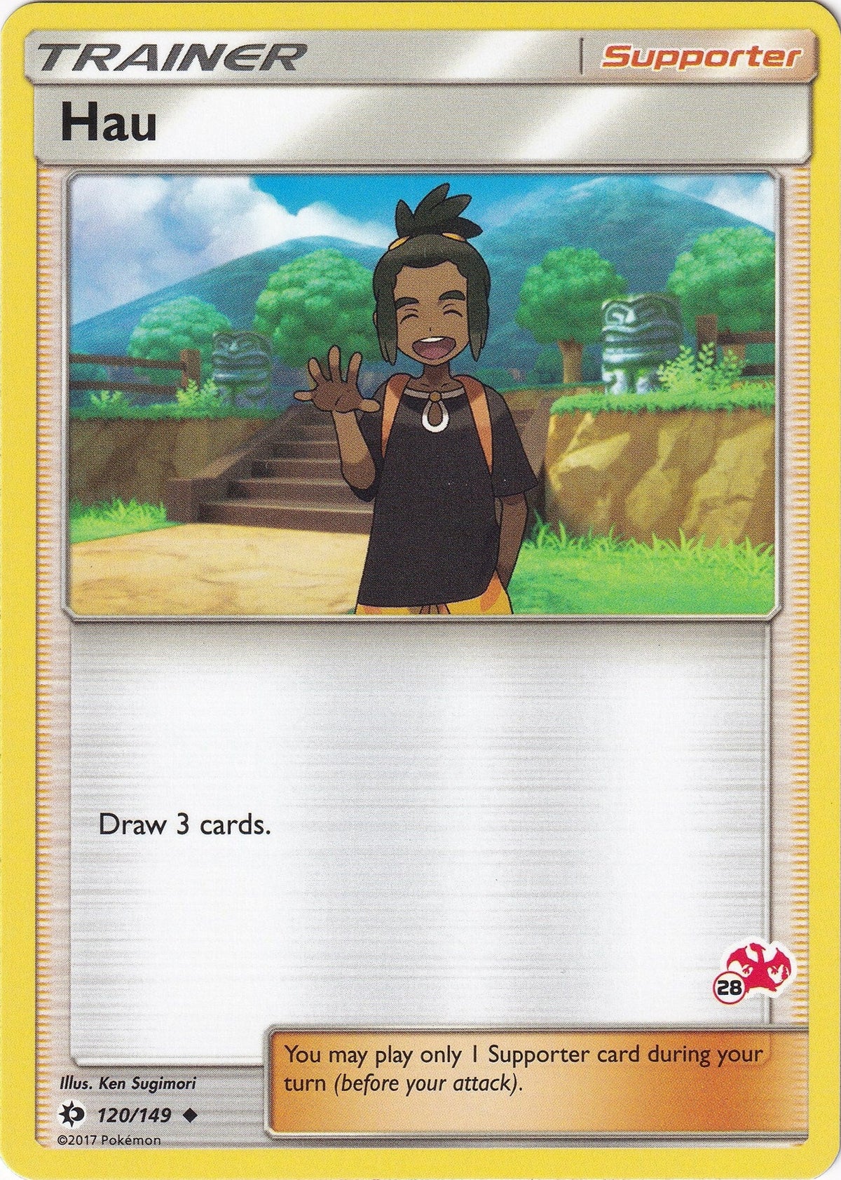 Hau - 120/149 (#28 Charizard Stamped) (120/149) (Battle Academy) (BTA)