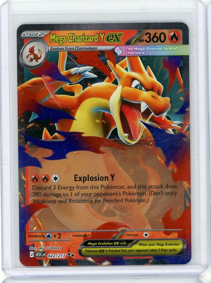 Mega Charizard Y ex Pokémon Ascended Heroes Double Rare #022/217
