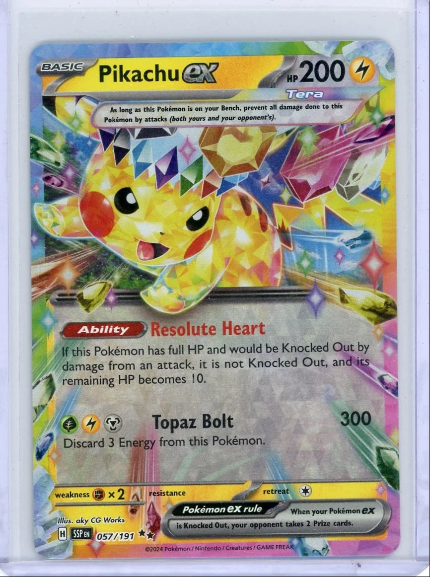 Pikachu EX Pokémon Surging Sparks #057/191