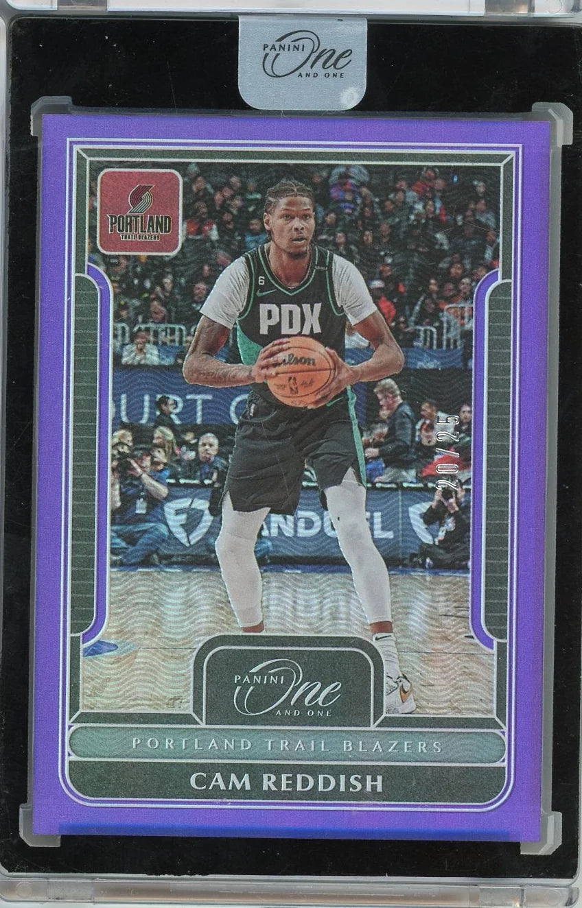 Cam Reddish 2022-23 Panini One and One purple #'d 20/25