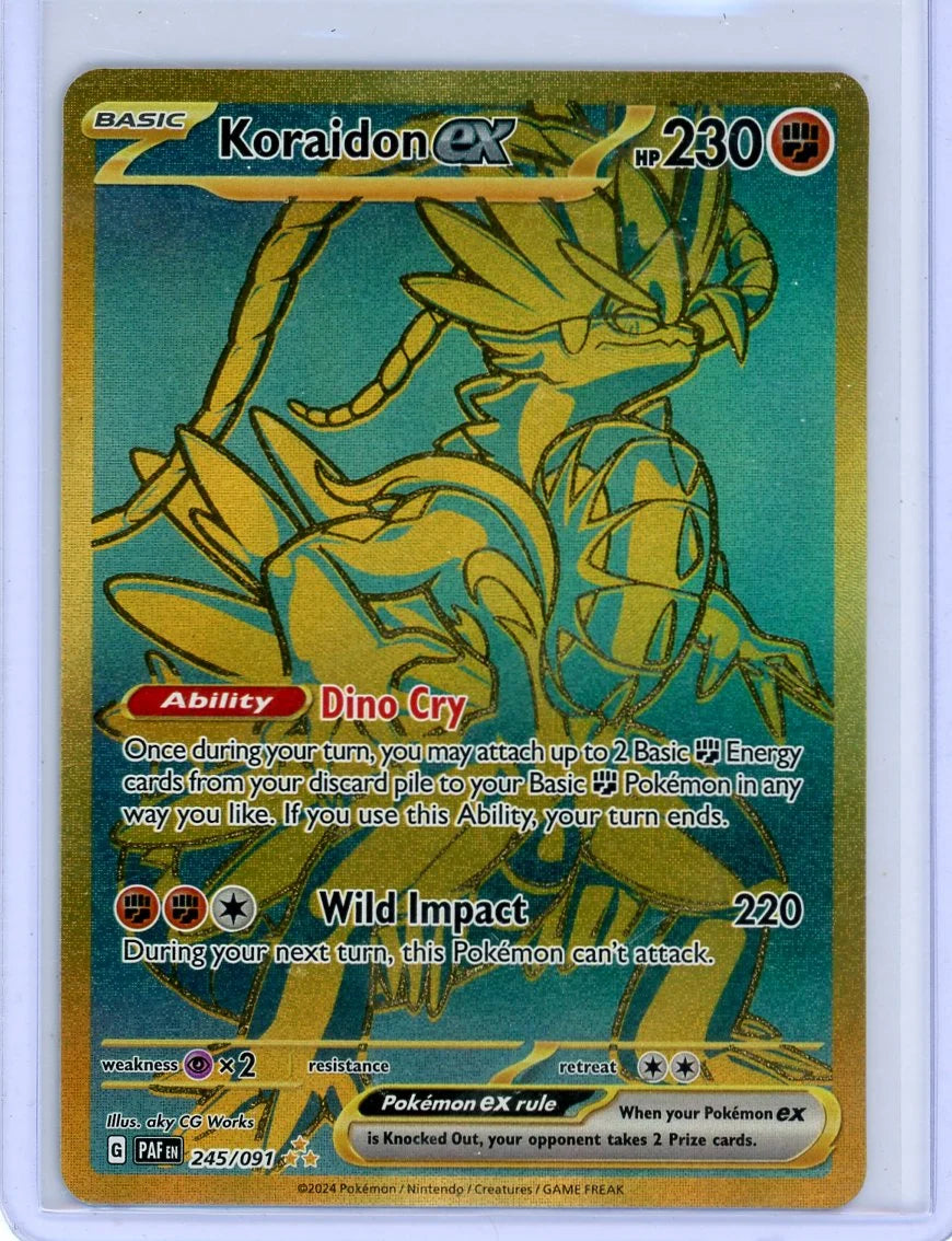 Koraidon ex Pokémon Paldean Fates Hyper Rare #245/091