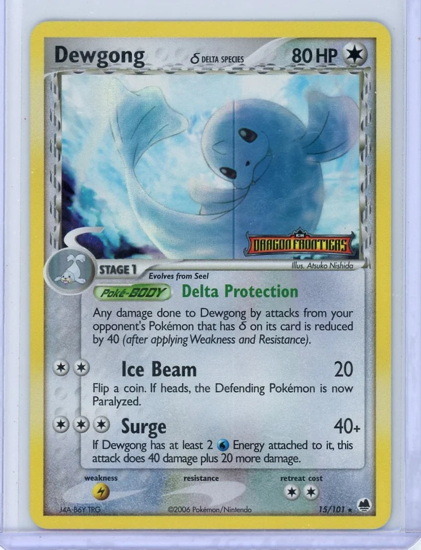 Dewgong Pokémon EX Dragon Frontiers Reverse Holo #15/101
