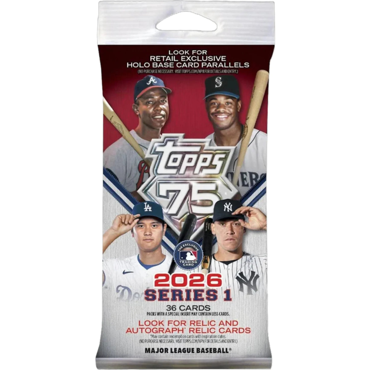 2026 Topps Baseball Series 1 Fat Pack 108 Pack Case