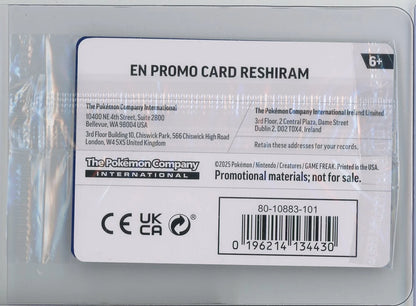 Reshiram Pokémon Phantasmal Flames Sealed Cosmos Holo Promo #017/094