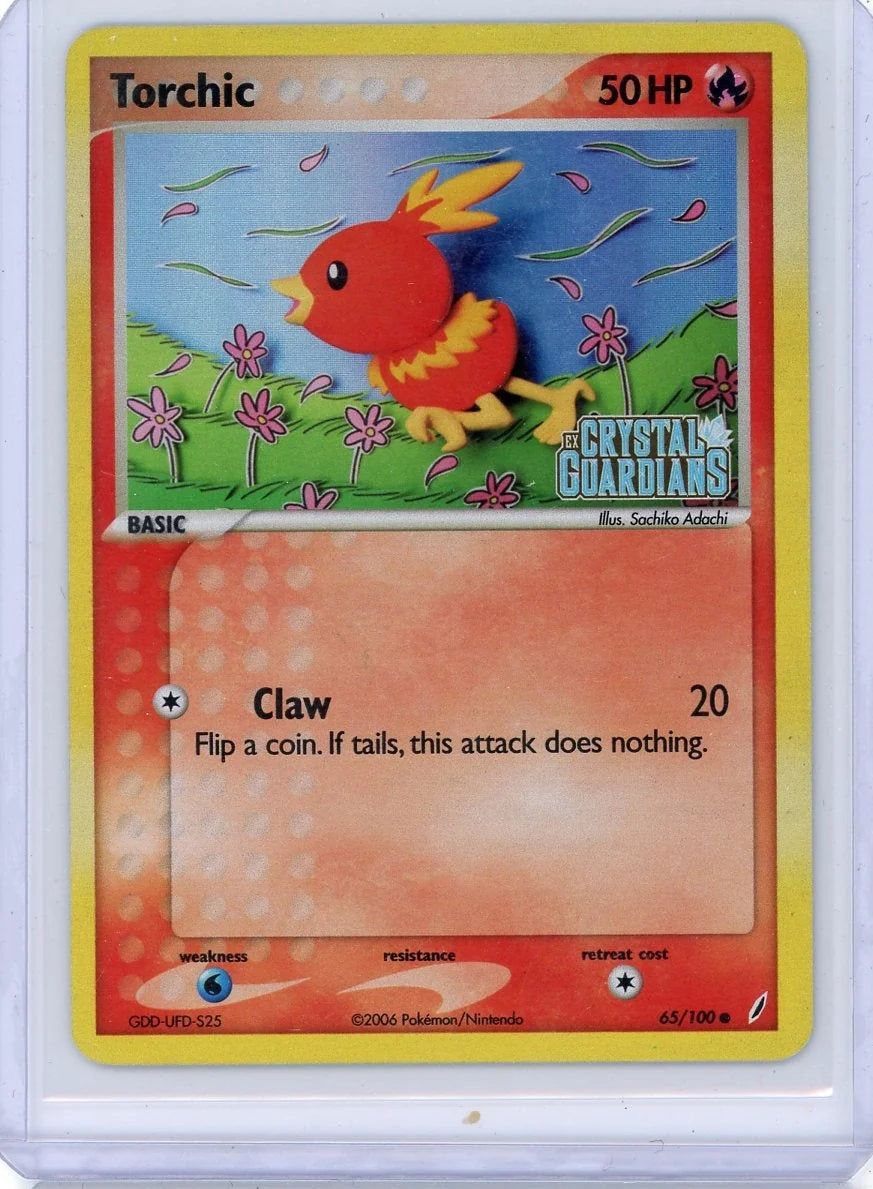 Torchic 2006 Pokemon EX Crystal Guardians reverse holo #65/100