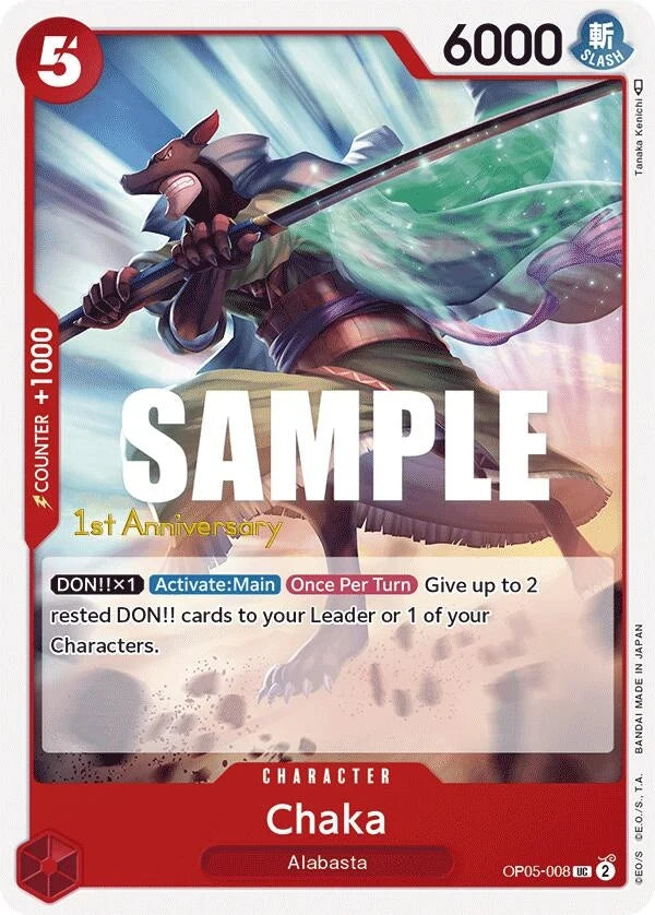 Chaka (OP05-008) (Awakening of the New Era: 1st Anniversary Tournament Cards) (OP05 ANN)