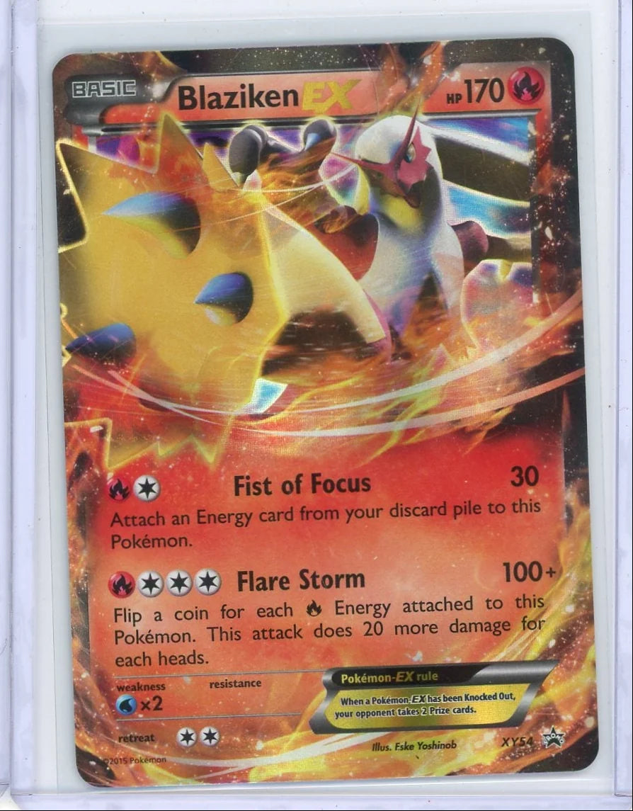 Blaziken EX 2015 Pokemon Black Star Promo #XY54 LP