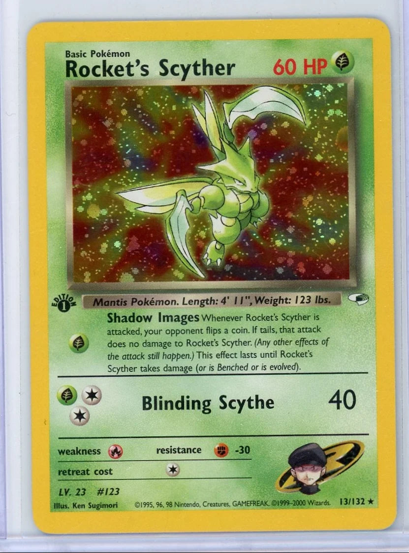 Rocket's Scyther Pokémon Gym Heroes Holo #13/132