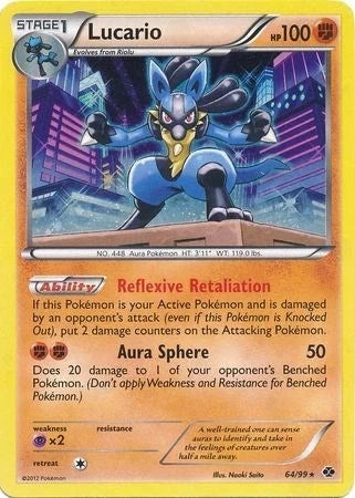 Lucario - 64/99 (Cosmos Holo) (064/099) (Blister Exclusives) (BLE)