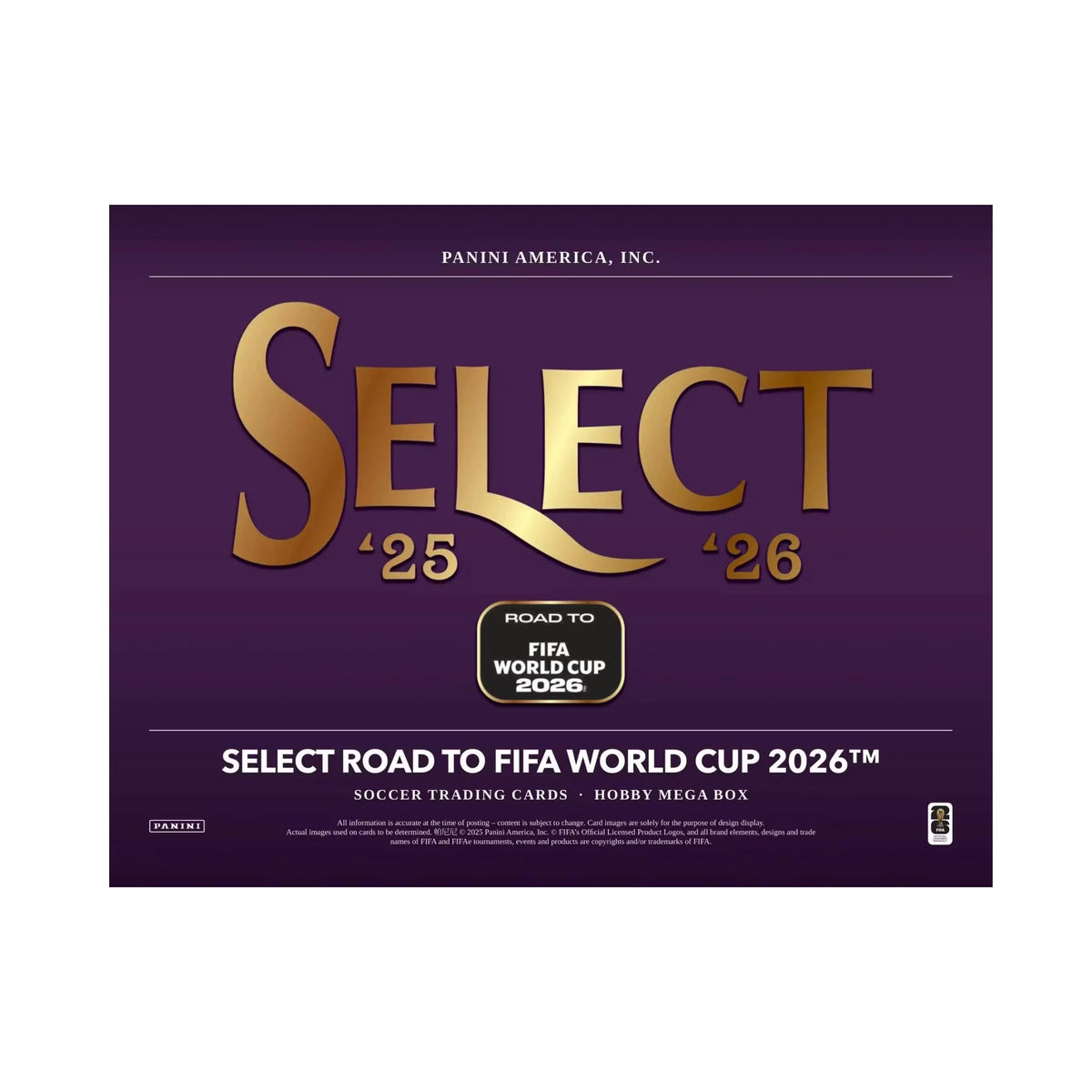2026 Panini Select Road to the World Cup Soccer Hobby Mega Box