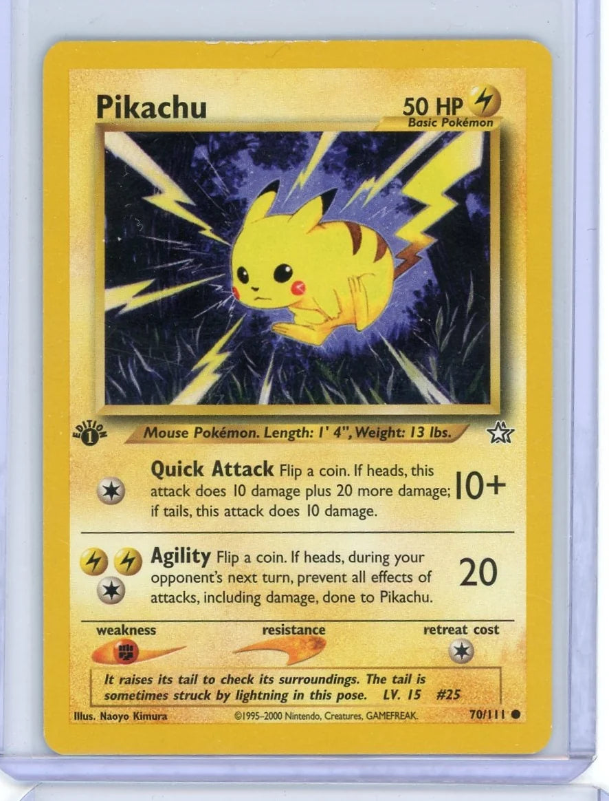 Pikachu Pokémon Neo Genesis 1st Edition Non-Holo #70/111