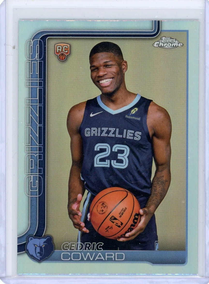 Cedric Coward 2025-26 Topps Chrome Refractor RC