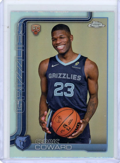 Cedric Coward 2025-26 Topps Chrome Refractor RC