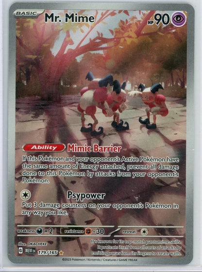 Mr. Mime Pokémon 151 Illustration Rare #179/165