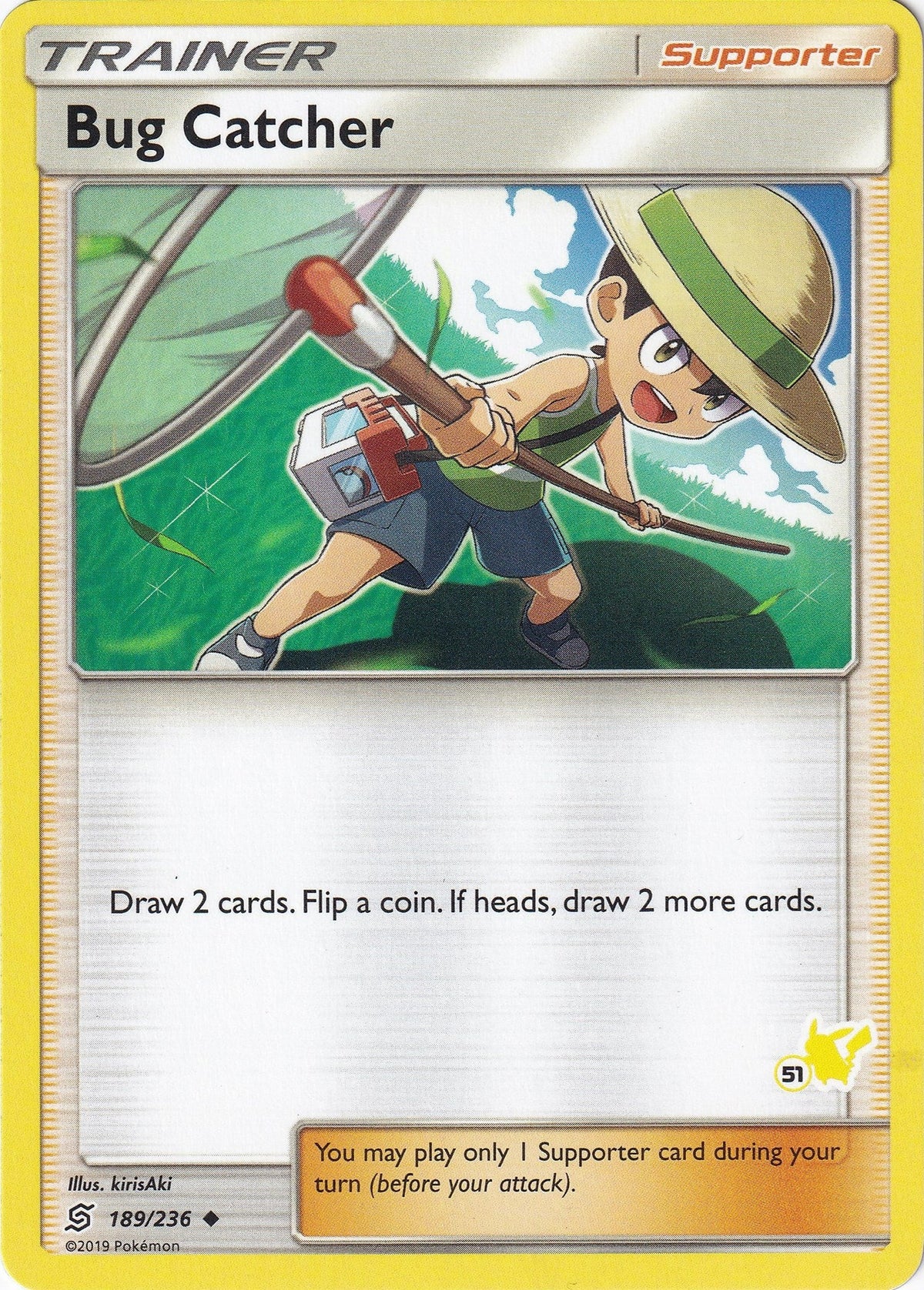 Bug Catcher - 189/236 (#51 Pikachu Stamped) (189/236) (Battle Academy) (BTA)