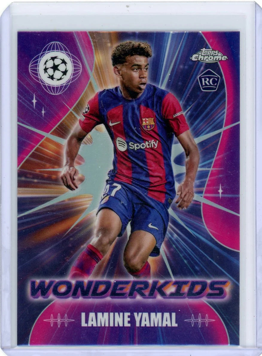Lamine Yamal 2023-24 Topps Chrome Wonderkids RC