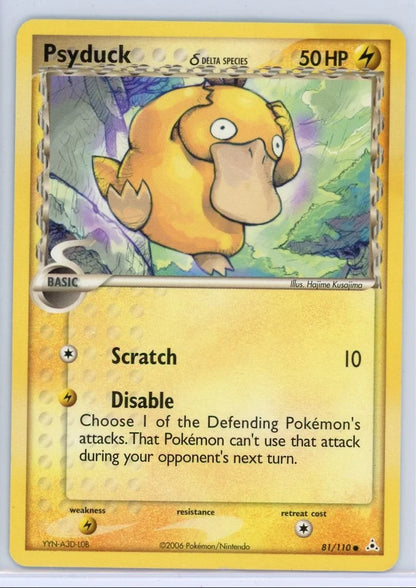 Psyduck 2006 Pokémon Holon Phantoms non holo #81/110 DMG