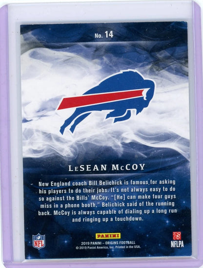LeSean McCoy 2019 Panini Origins Green #'d 4/5