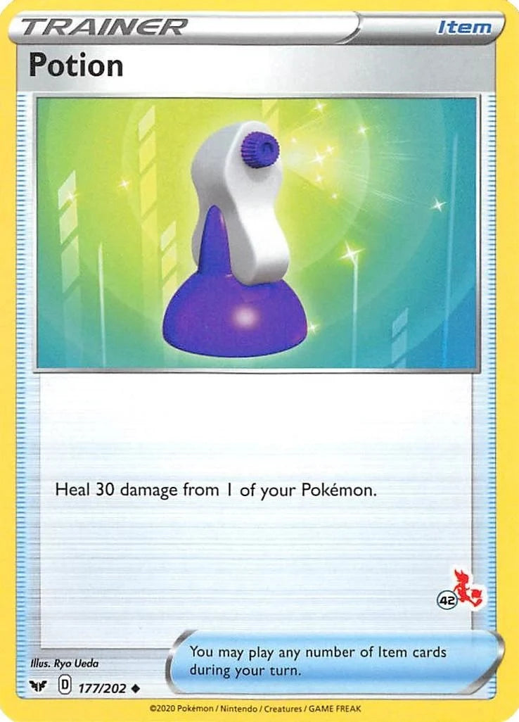Potion - 177/202 (#42 Cinderace Stamped) (177/202) (Battle Academy 2022) (BA22)