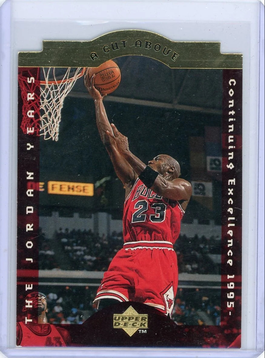 Michael Jordan 1996 Upper Deck A Cut Above die-cut