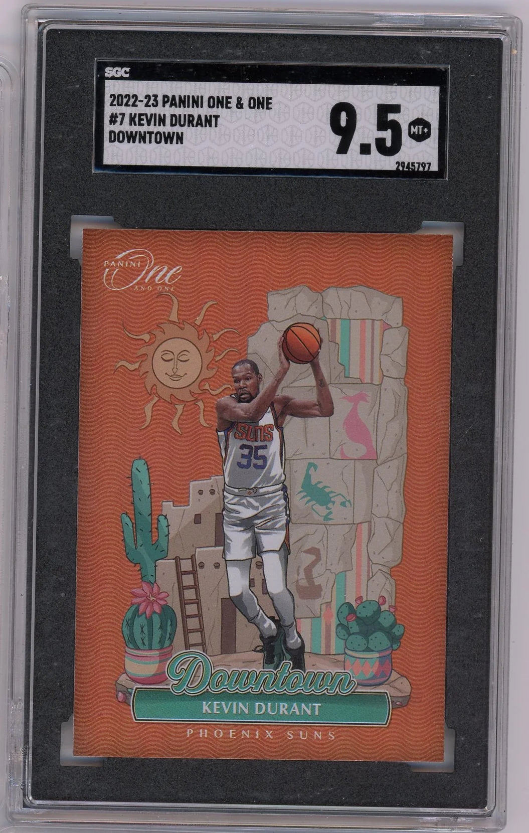 Kevin Durant 2022 Panini One & One Downtown SSP SGC 9.5