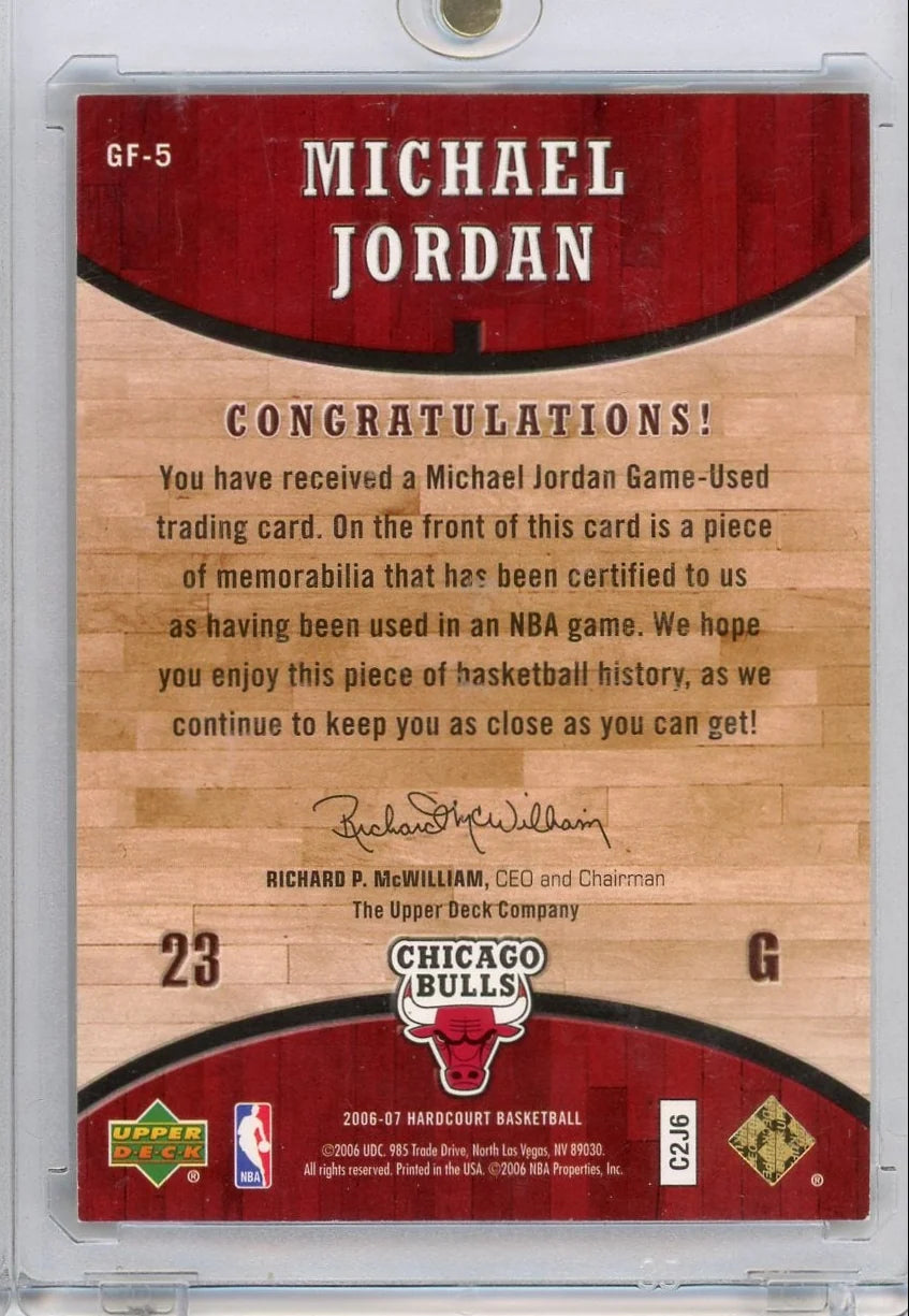 Michael Jordan 2006-07 Upper Deck Hardcourt Game-Used Relic