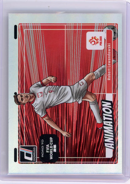 Robert Lewandowski 2025-26 Panini Donruss Road to FIFA World Cup Animation SP