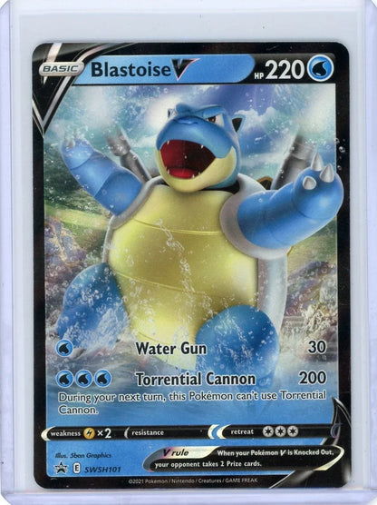 Blastoise V Pokémon Sword and Shield Black Star Promo SWSH101