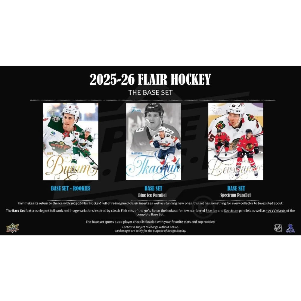 2025-26 Upper Deck Flair Hockey Hobby 10 Box Case [Contact Us To Order]