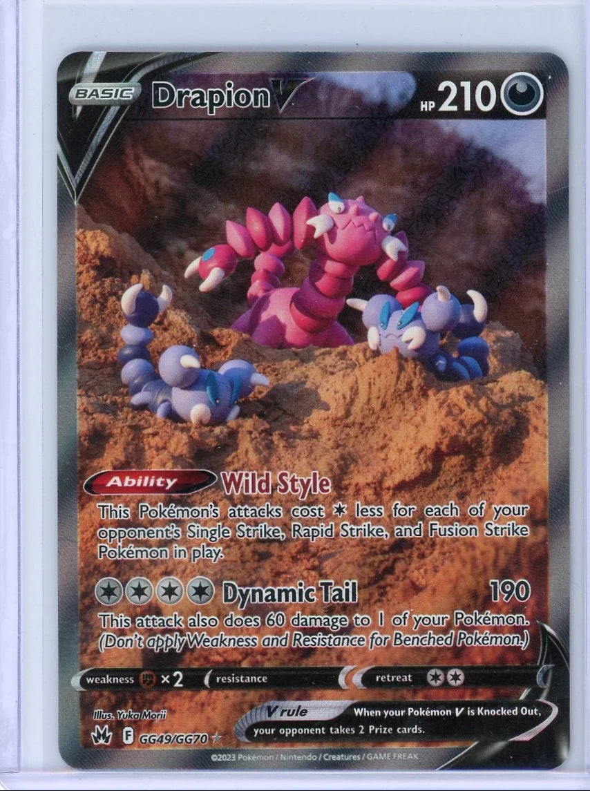 Drapion V Pokémon Crown Zenith Galarian Gallery #GG49/GG70