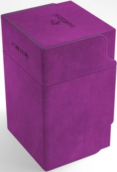 GameGenic Watchtower Convertible Deck Box - Purple (Holds 100+)
