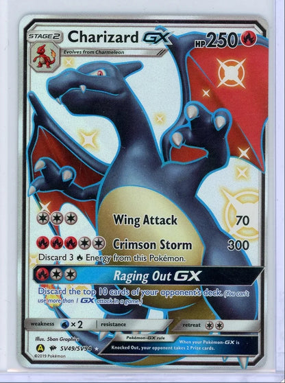 Charizard GX Pokémon Hidden Fates: Shiny Vault #SV49/SV94