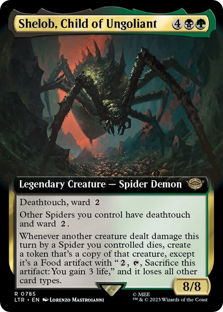 Shelob, Child of Ungoliant (Extended Art) (Surge Foil) (785) (Universes Beyond: The Lord of the Rings: Tales of Middle-earth)