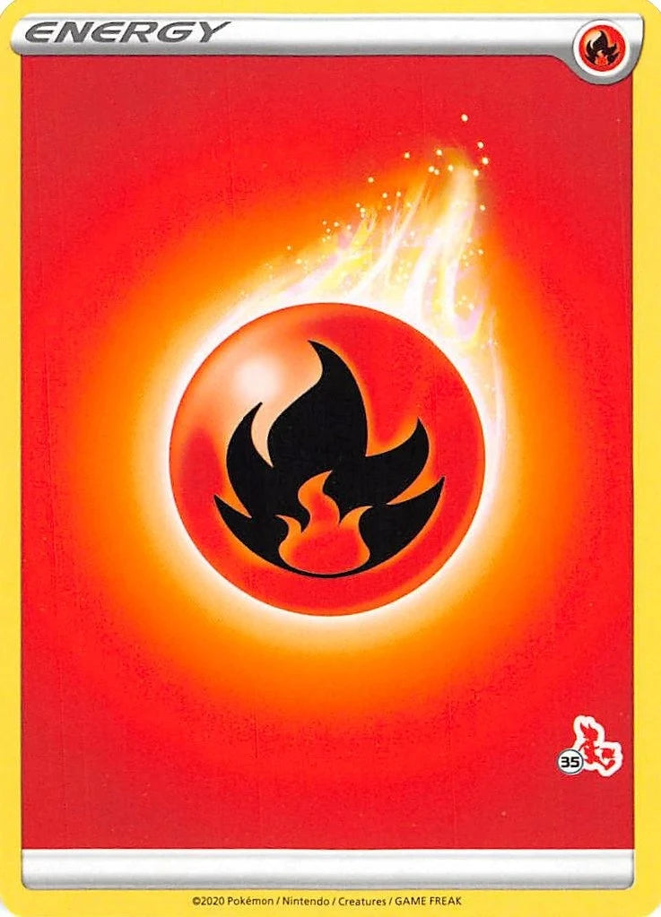 Fire Energy (#35 Cinderace Stamped) (Battle Academy 2022) (BA22)