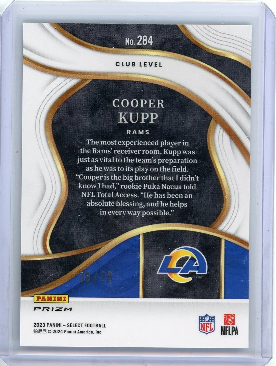 Cooper Kupp 2023 Panini Select Club Level Dragon Scale Prizm #'d 36/70