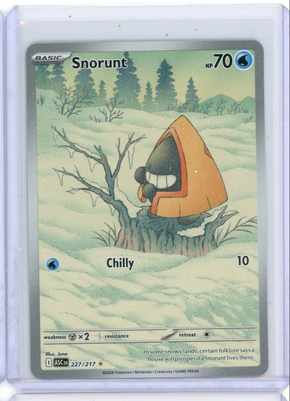 Snorunt 2026 Pokemon Ascended Heroes Illustration rare #227/217