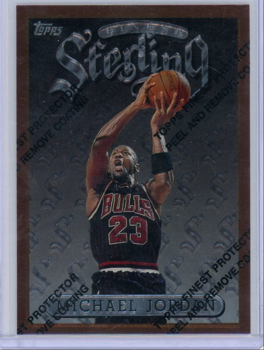 Michael Jordan 1996 Topps Finest Sterling Bronze W/Peel