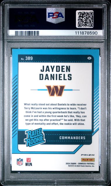 Jayden McDaniels 2024 Donruss Optic Preview Red Pandora Prizm PSA 10