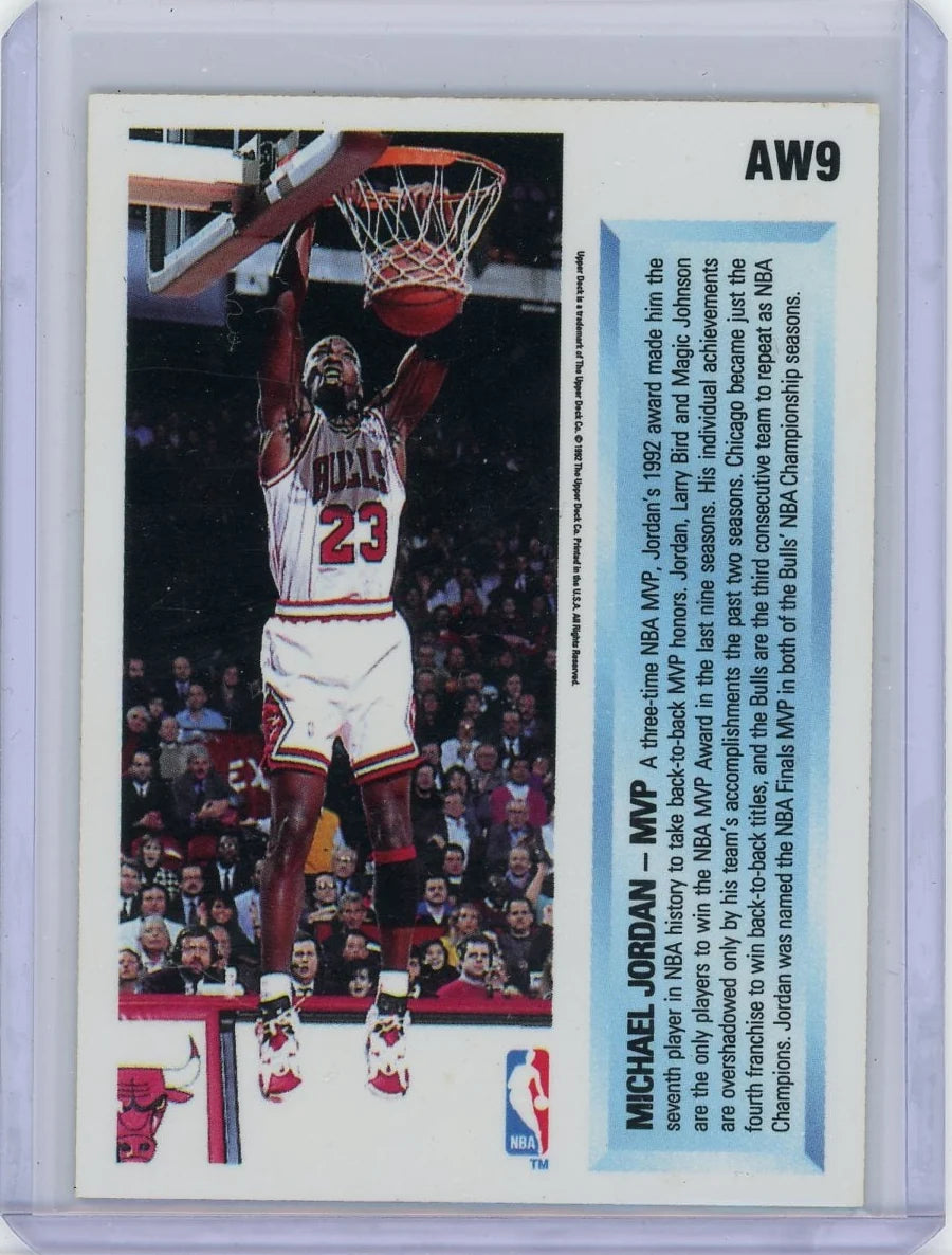Michael Jordan 1992 Upper Deck holo #AW9