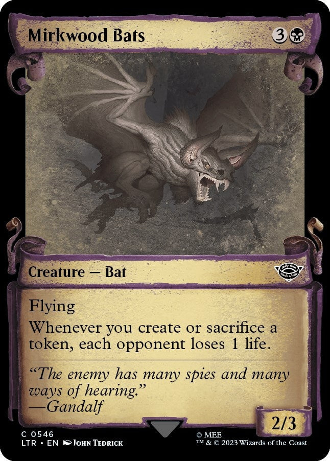 Mirkwood Bats (Showcase Scrolls) (546) (Universes Beyond: The Lord of the Rings: Tales of Middle-earth)