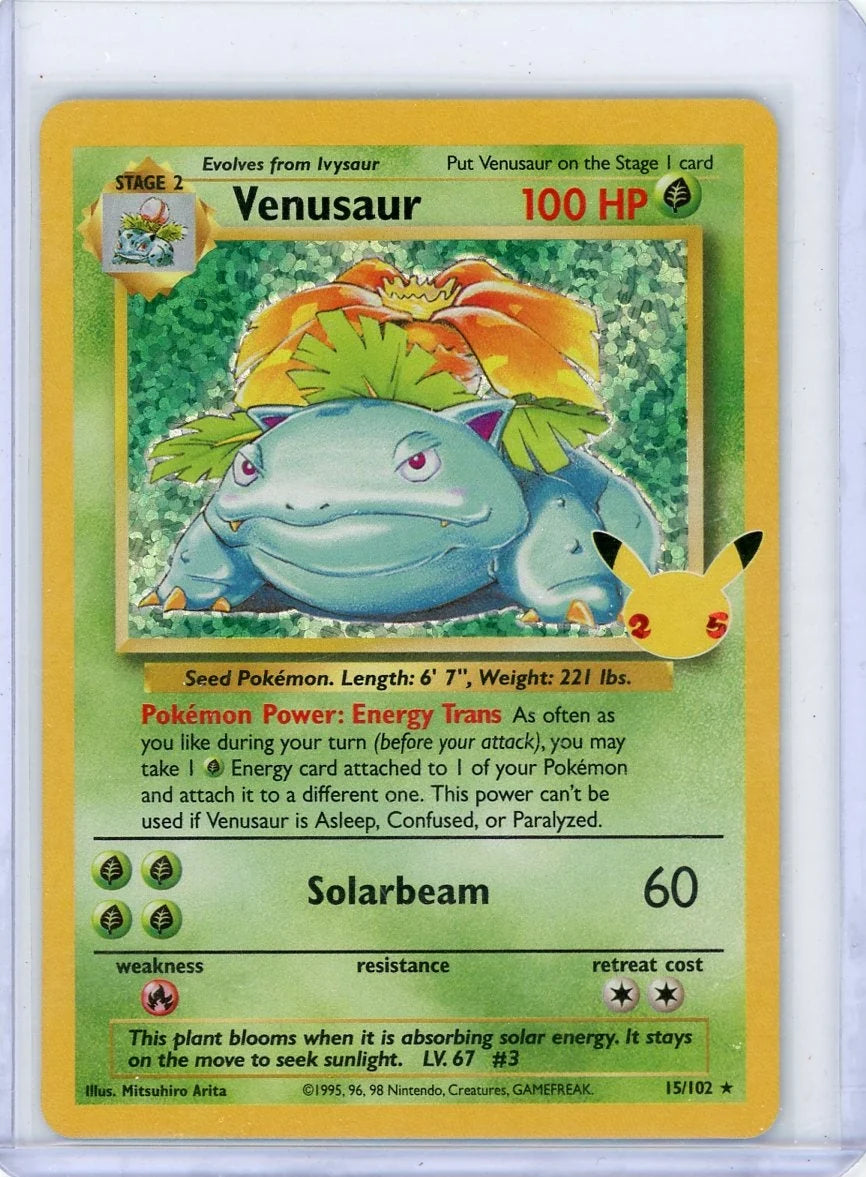 Venusaur Pokémon Celebrations: Classic Collections Holo 15/102