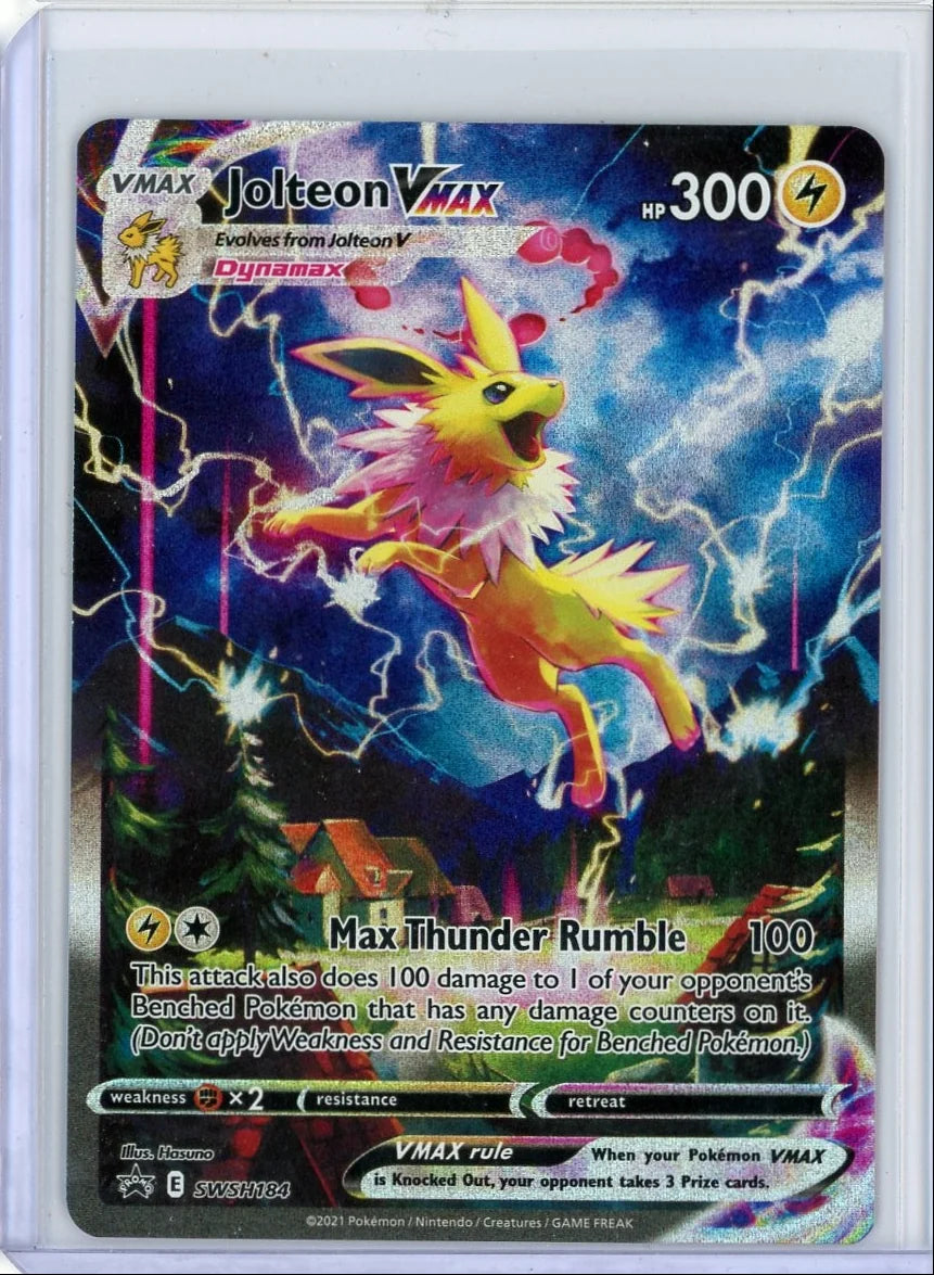 Jolteon Vmax Pokémon Black Star Promo Alternate Full Art #SWSH184